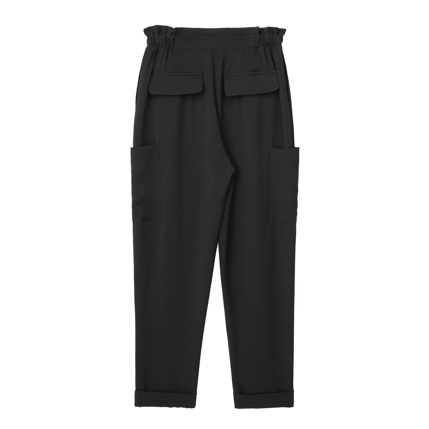 Paperbag Waist High Rise Cropped Pants