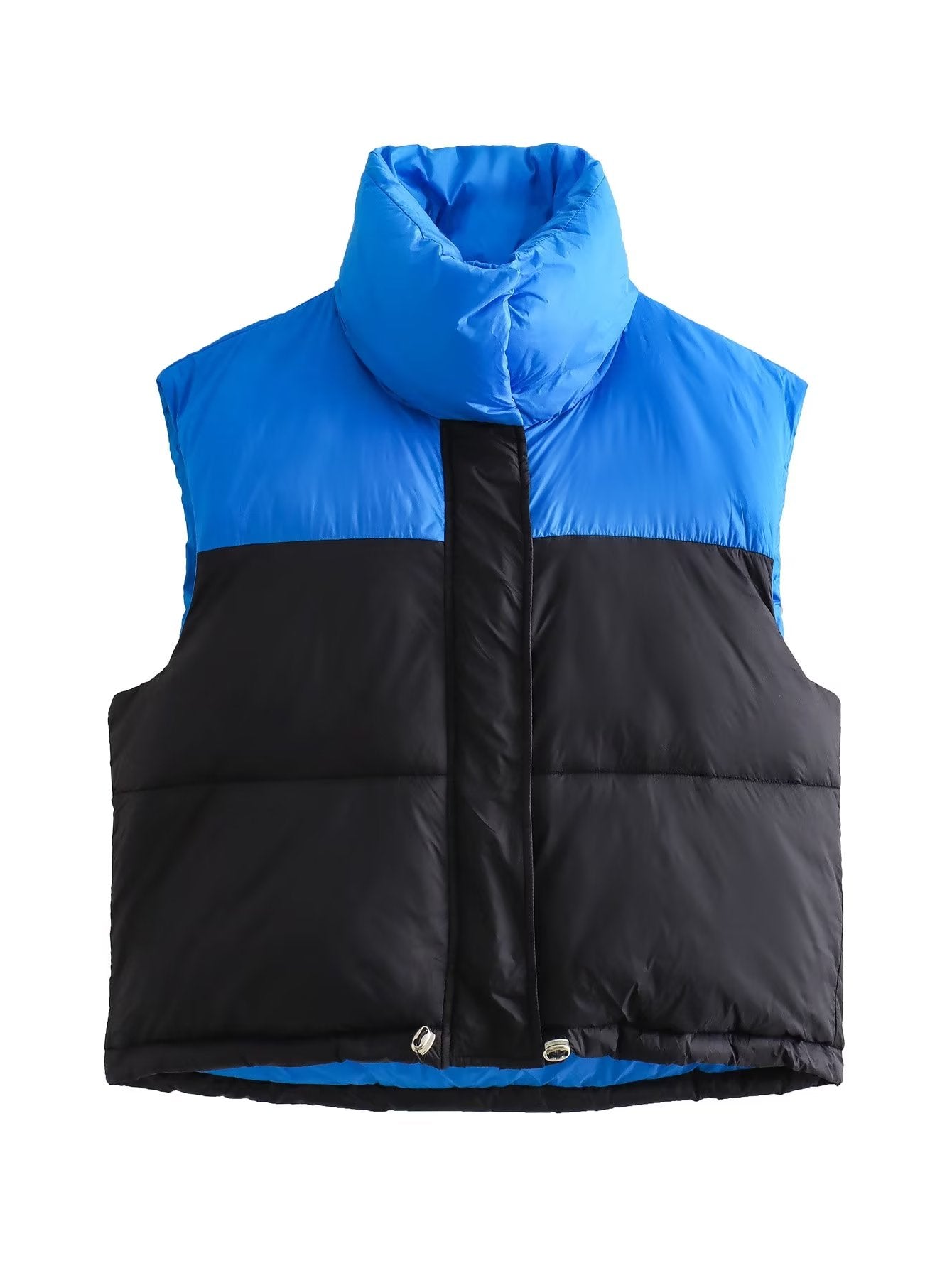 Color block puffer vest hotsell