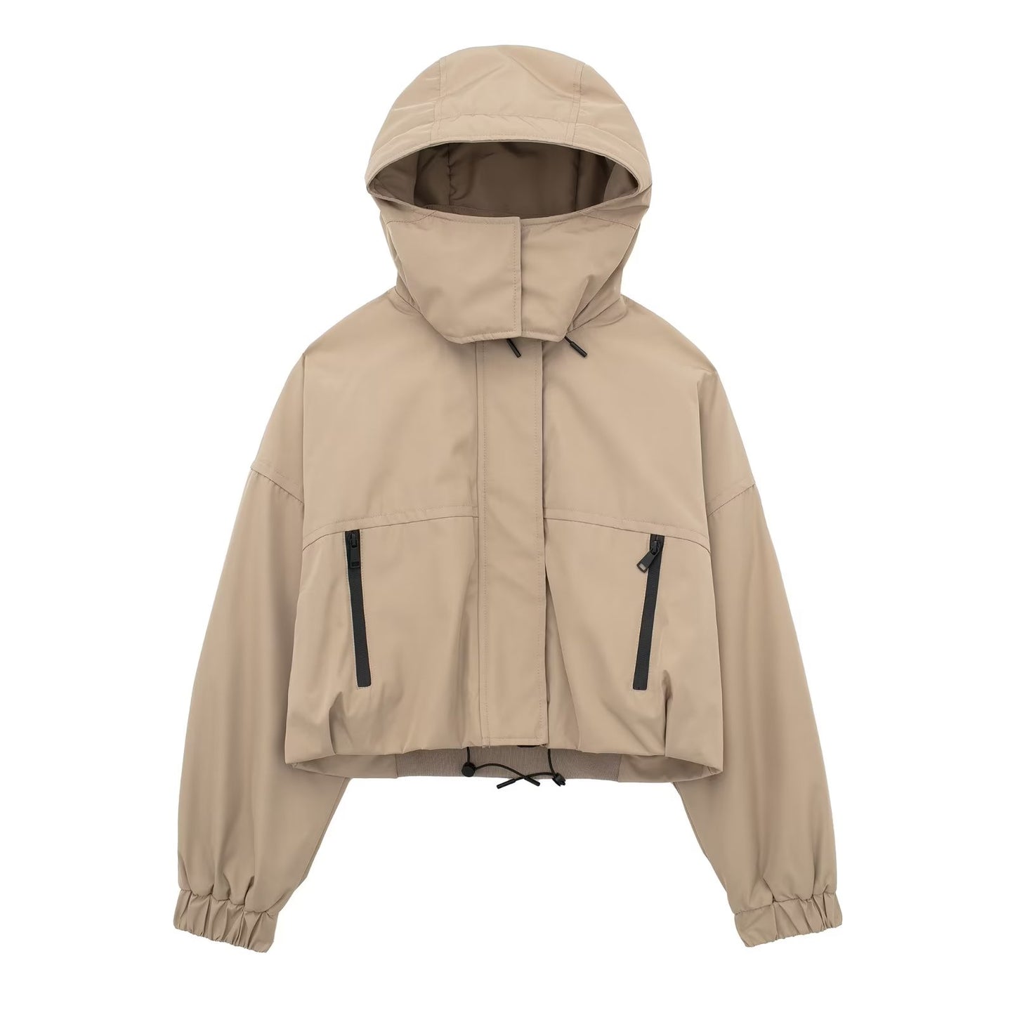 Loose Fitted Hooded Jacket
