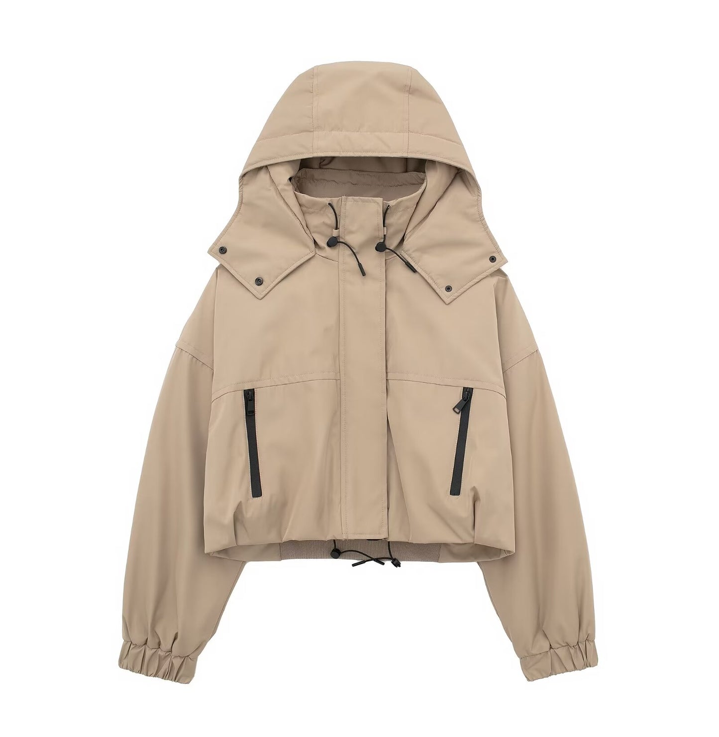 Loose Fitted Hooded Jacket