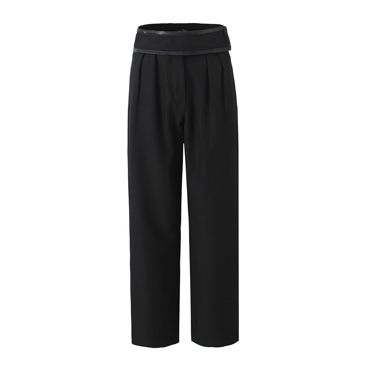 Wrap and High Waist Wide Leg Pants