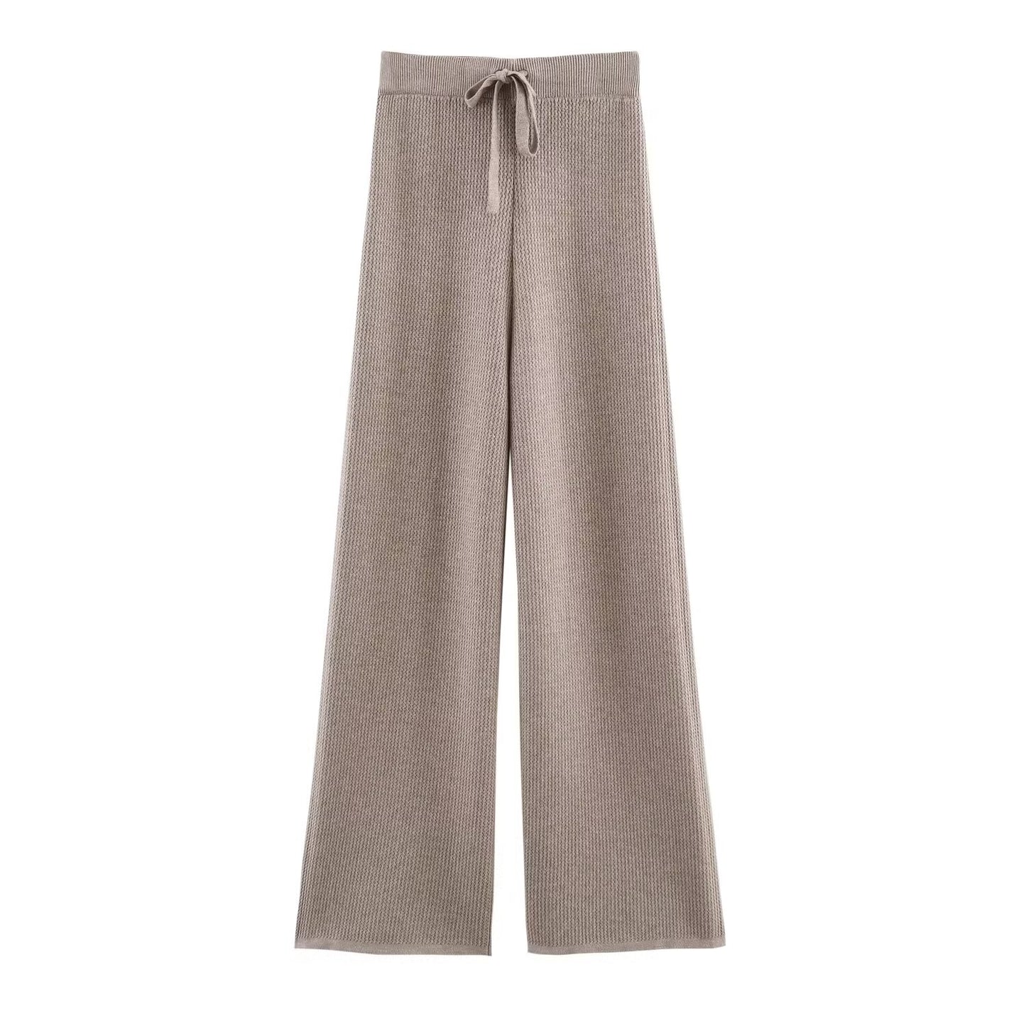 Knitted High Waist Sweatpants