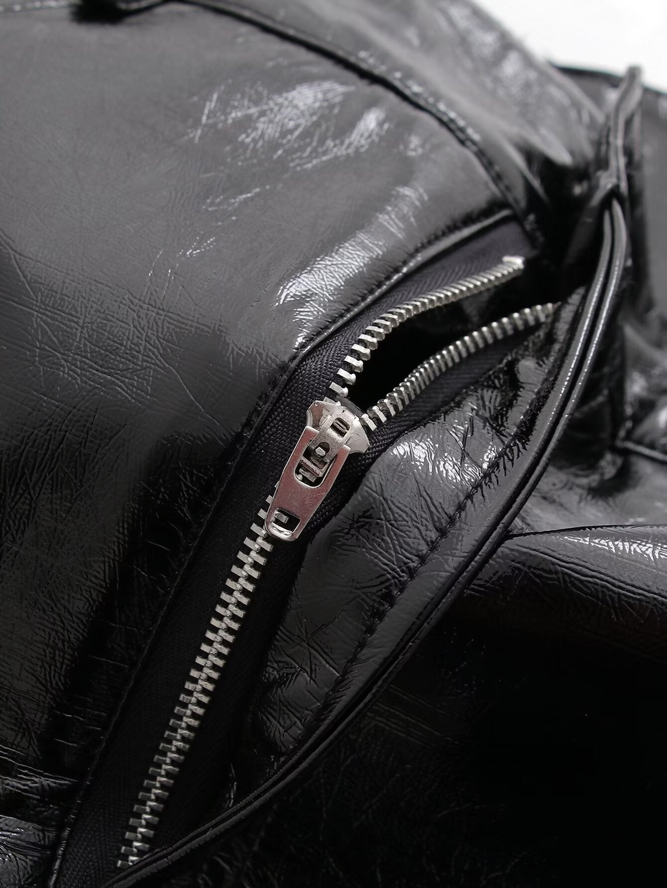 High Waist Faux Leather Pencil Skirt