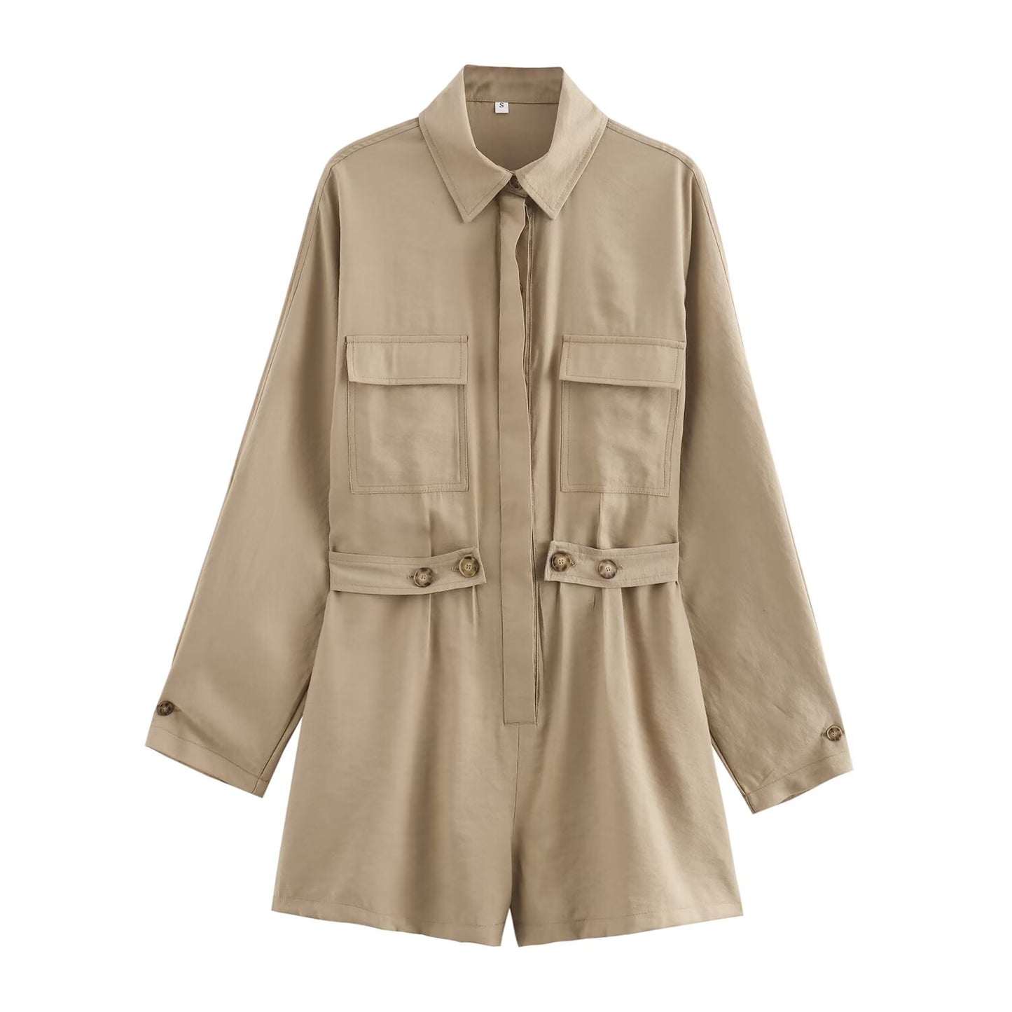 Long Sleeve Loose Fitted Romper