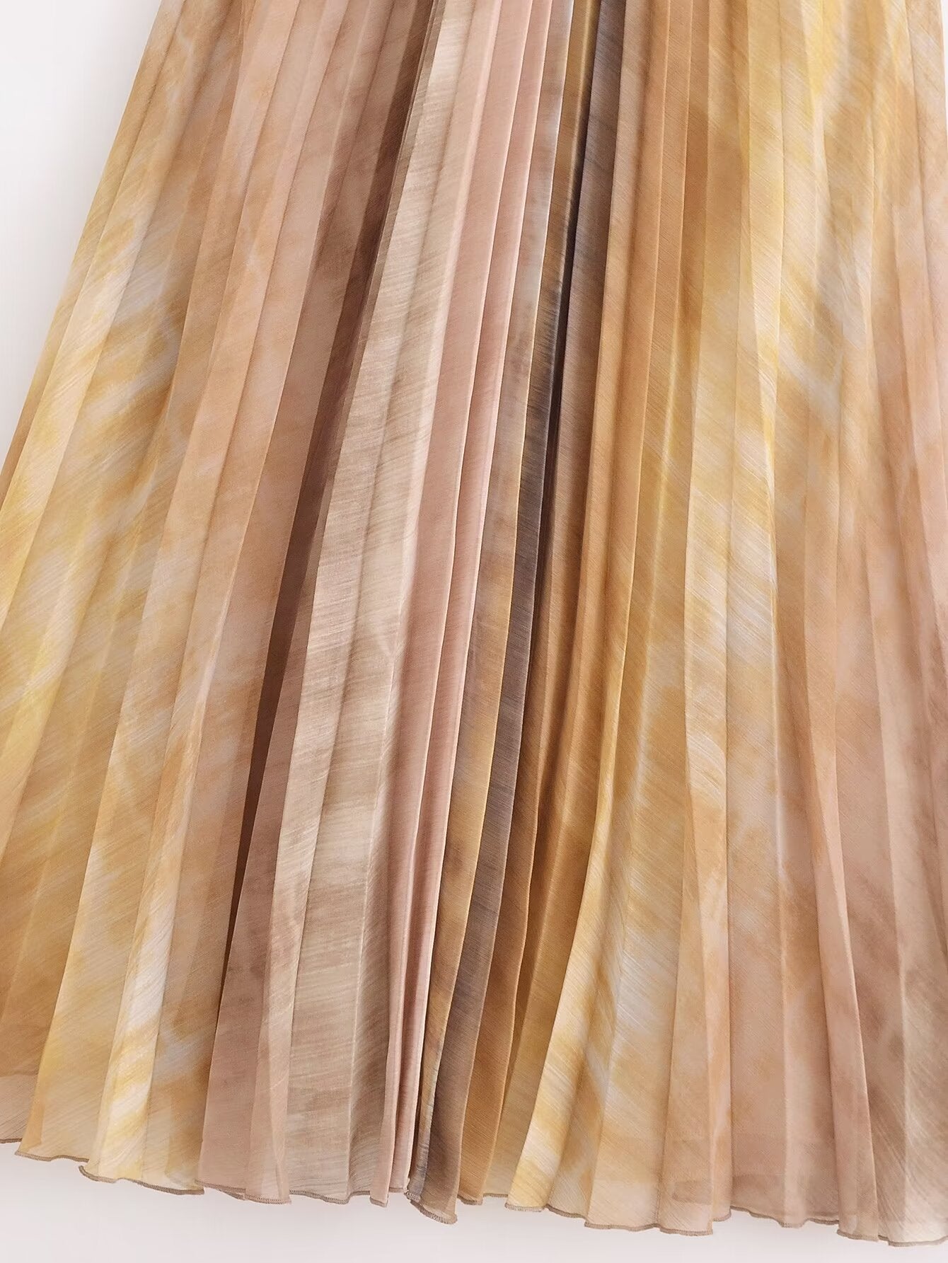 Beaded A Line Pleated Maxi Dress