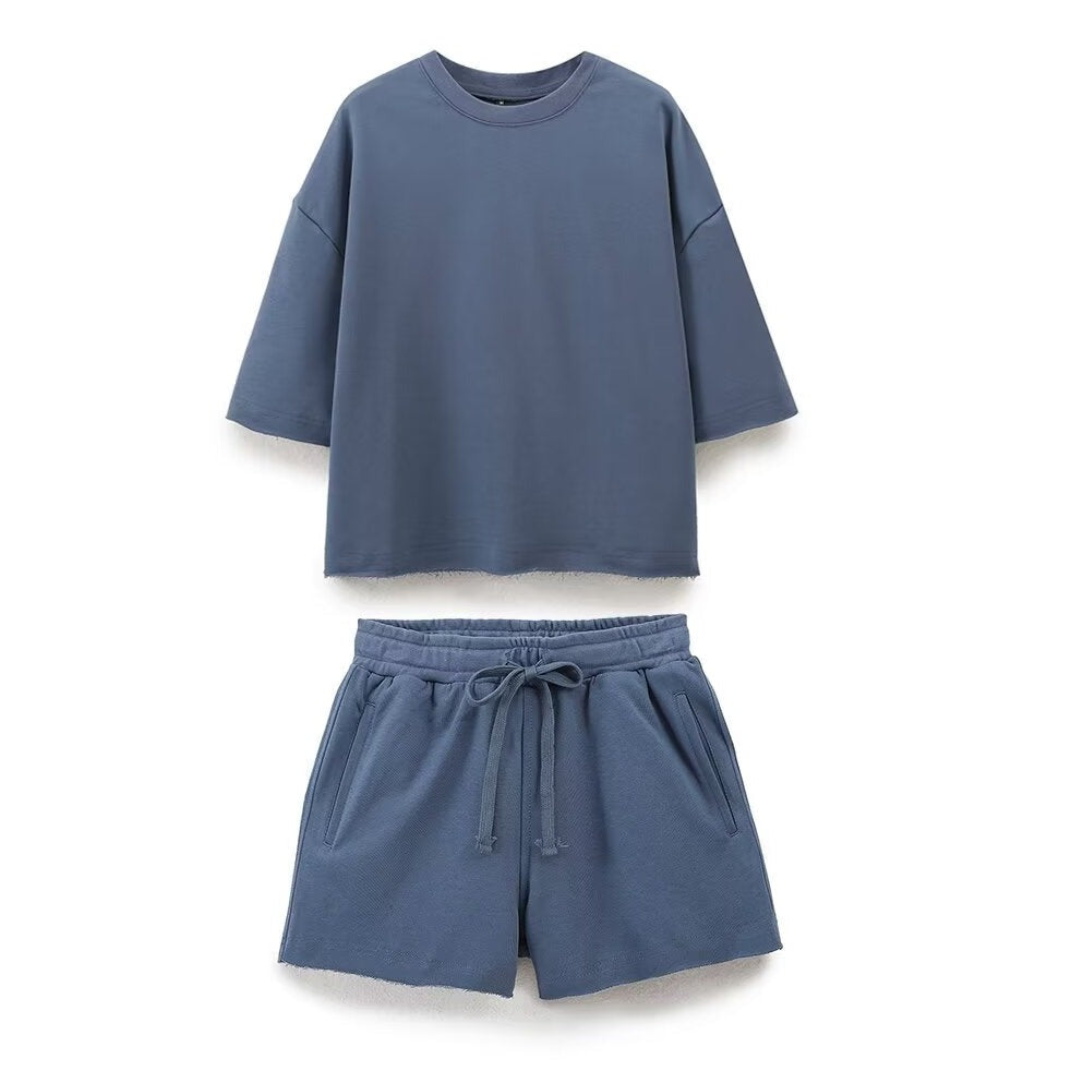 Crew Neck Tee and Matching Shorts