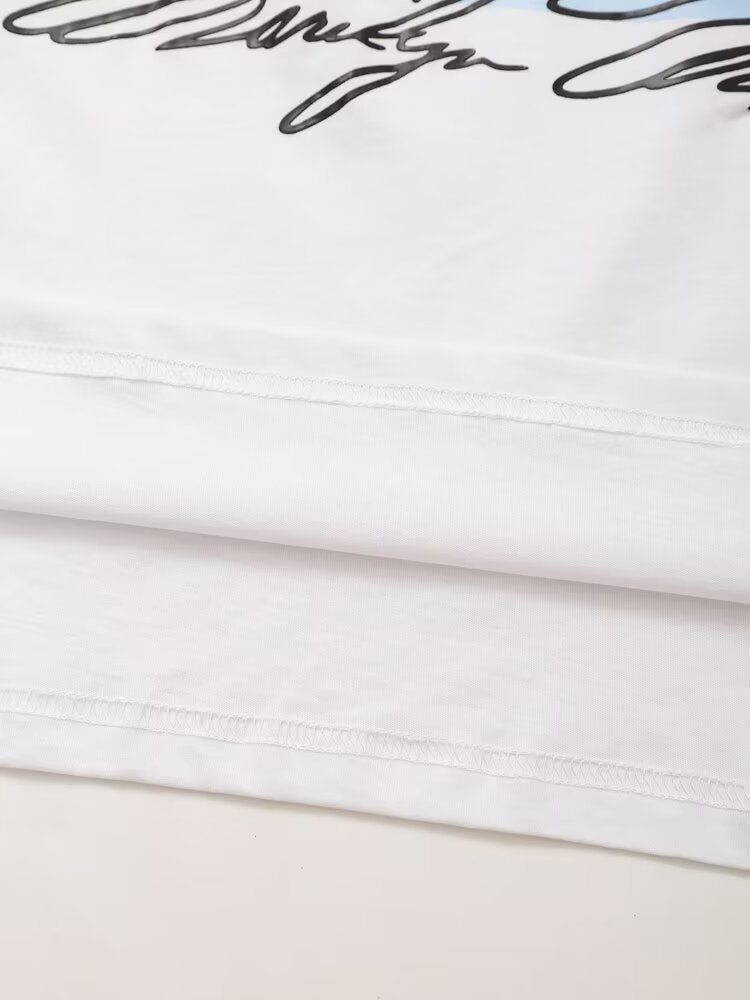 Marilyn Monroe Print Graphic Tee