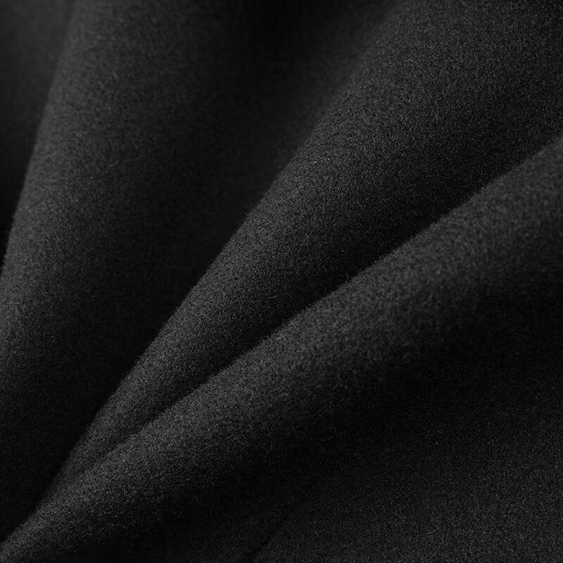 V-Neck Large Collar Fitted Jacket