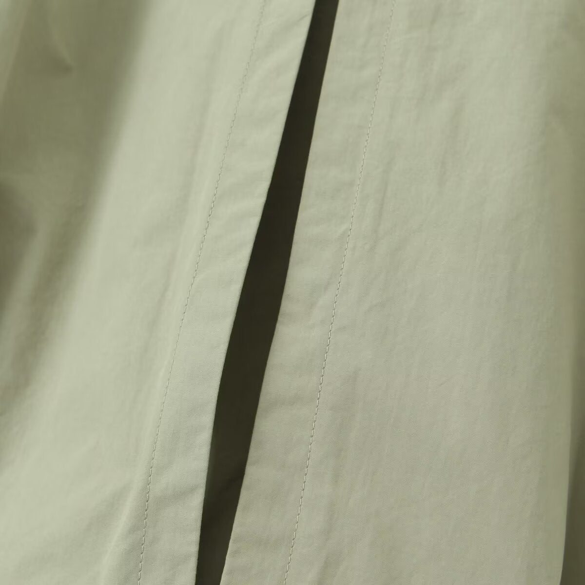 Contrast Collar Loose Fitted Green Jacket