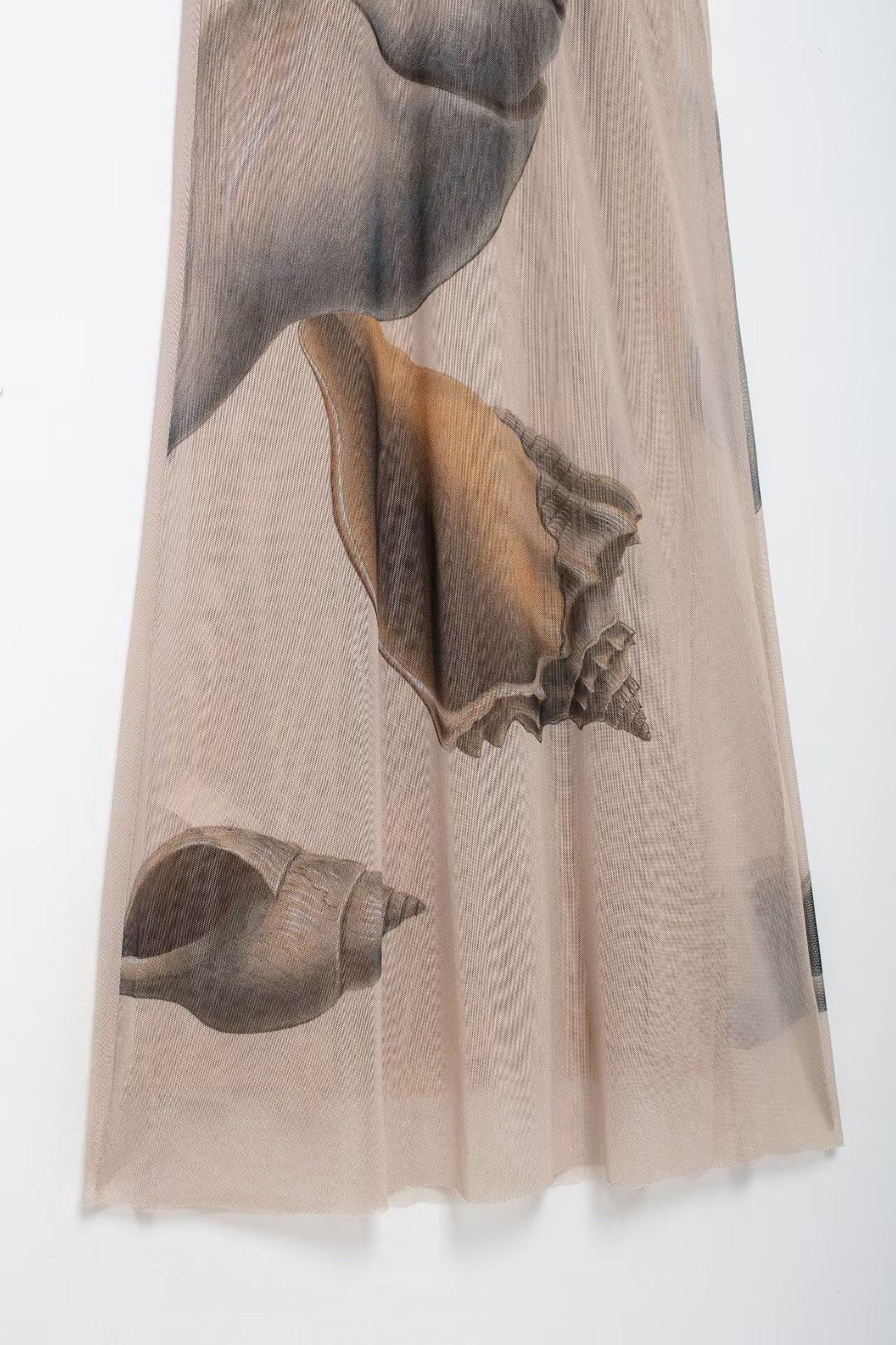 Shell Print Halter Maxi Dress