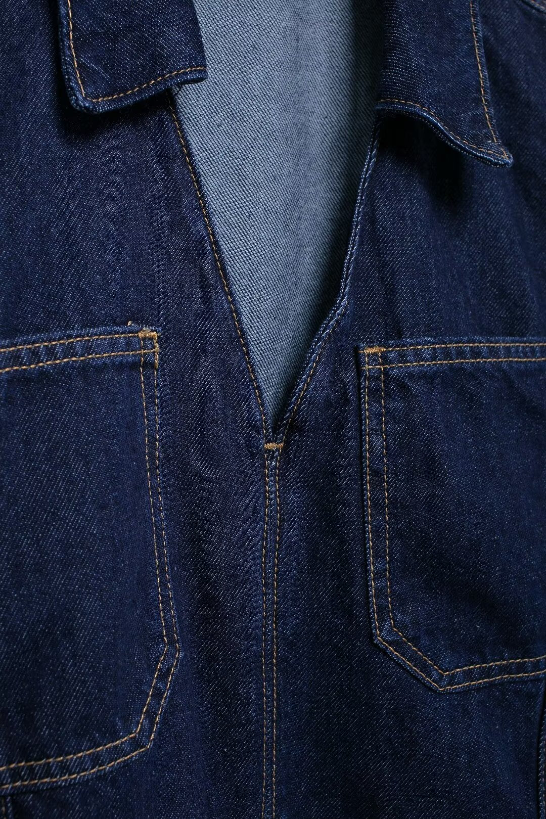 Long Sleeve Cropped Denim Top