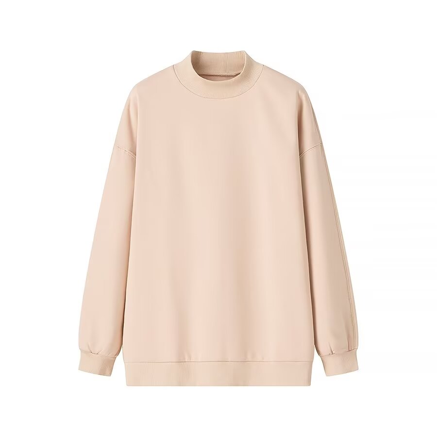 Oversized mock neck sweatshirt best sale