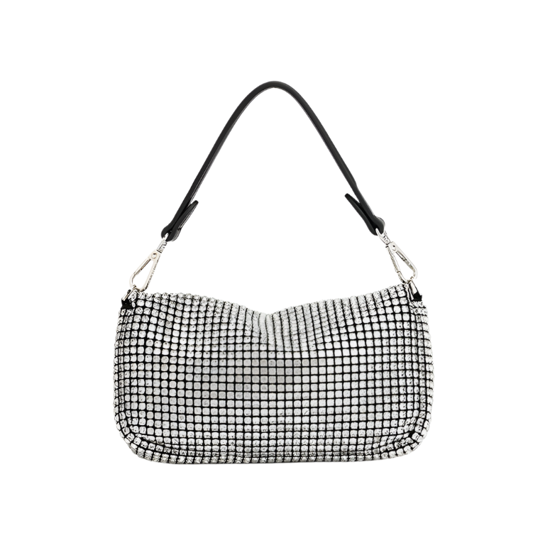 Rhinestone Embedded Underarm Bag