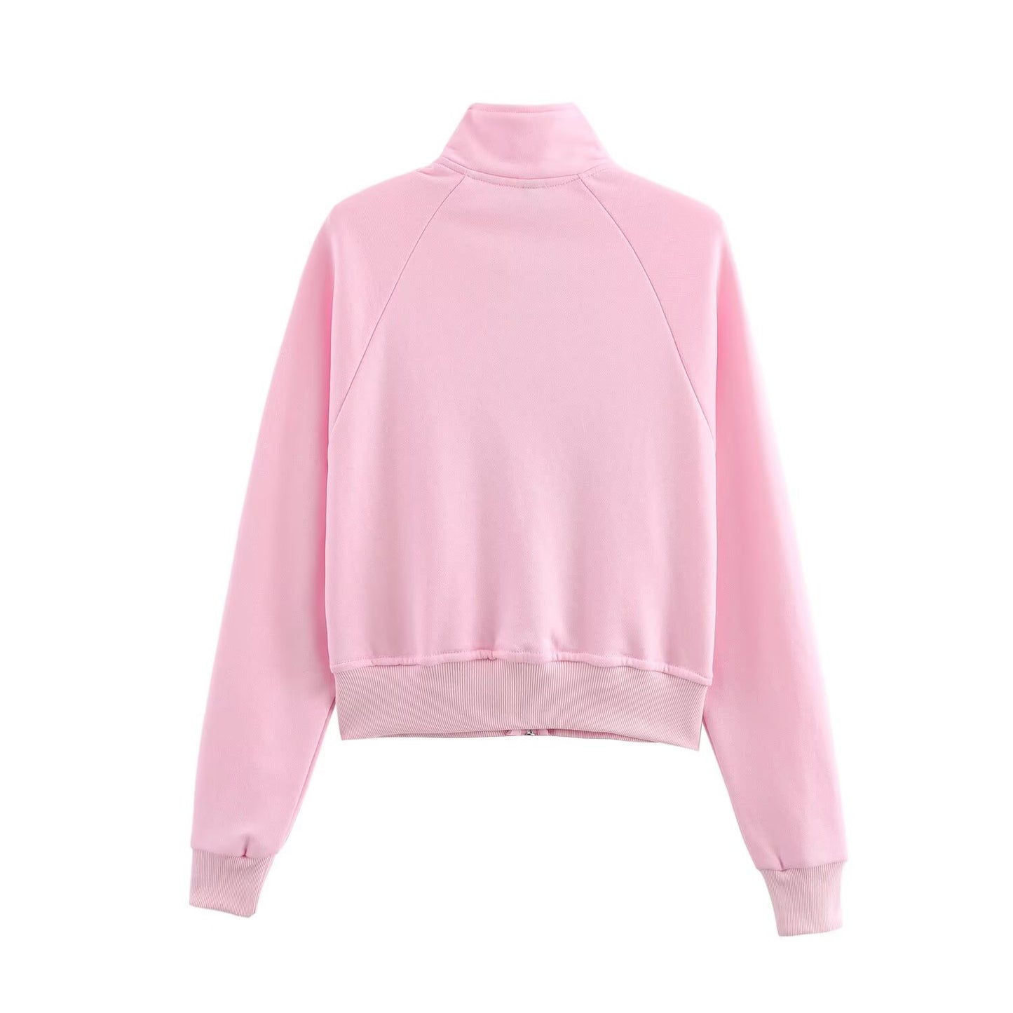 Long Sleeve Zipper Jacket and Flared Sweats