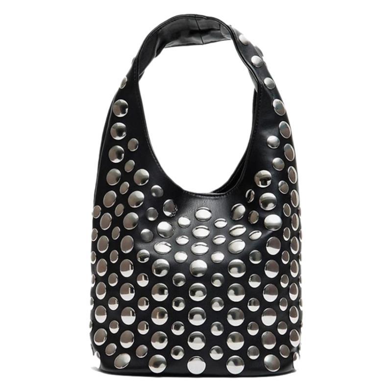 Rivet Bucket Underarm Bag
