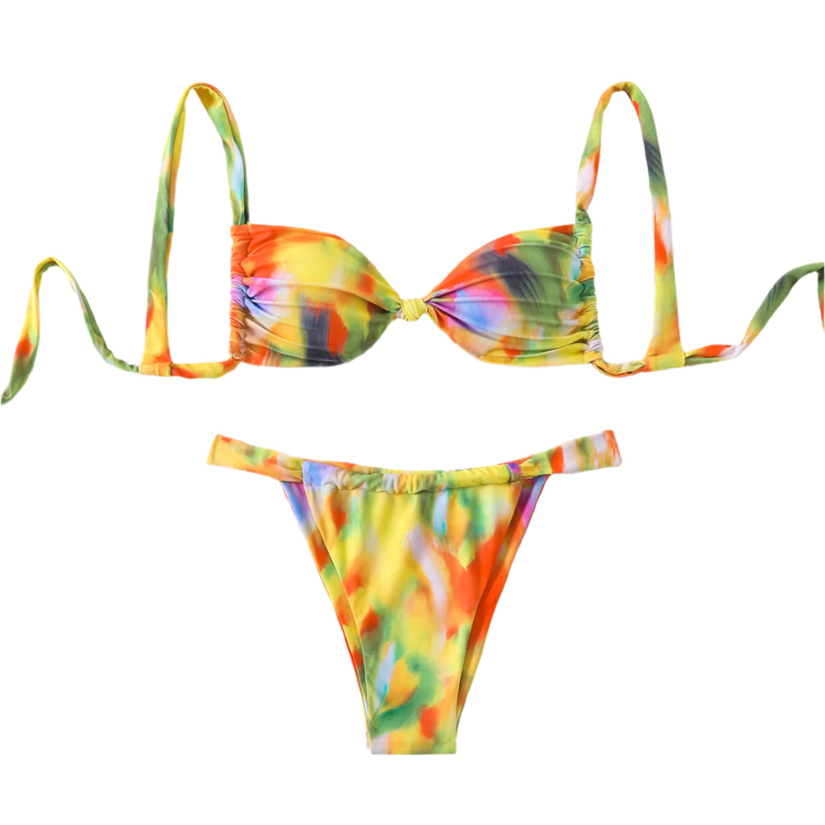 Digital Abstract Print Bikini Set