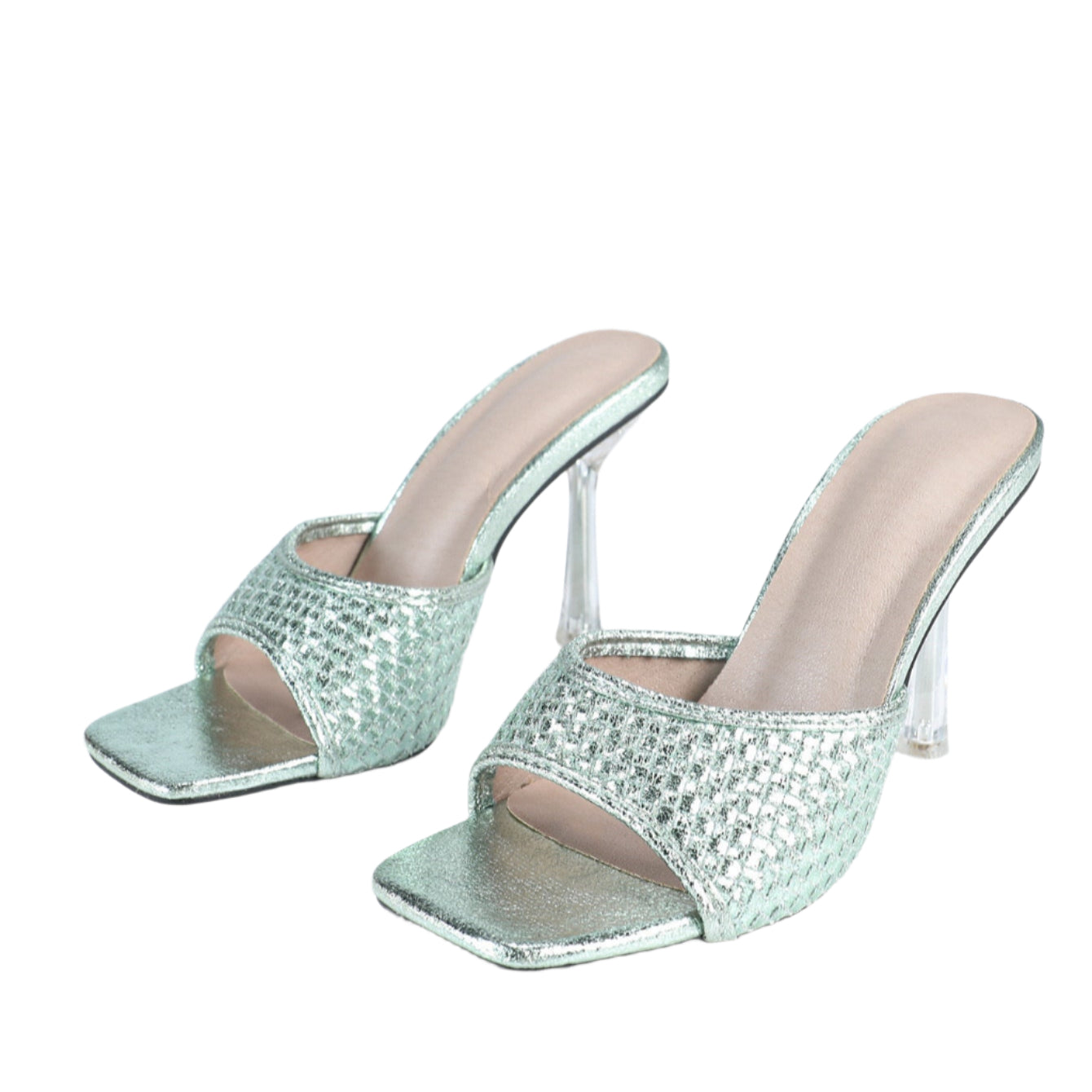 Square Toe High Heel Sandals