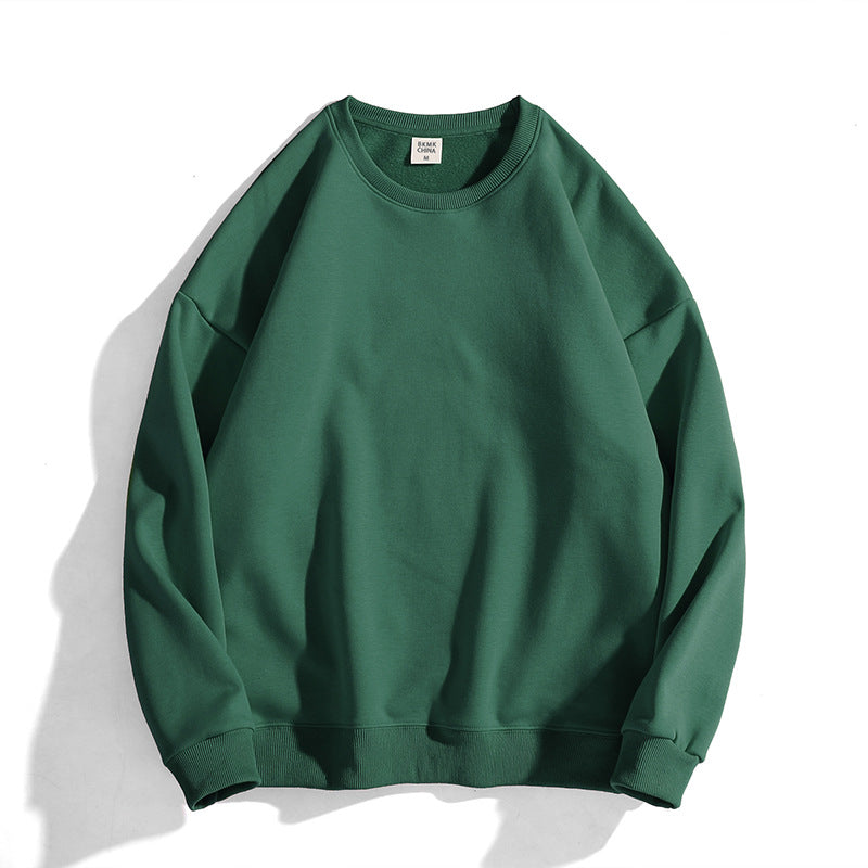 Solid Long Sleeve Crew Neck Sweatshirt