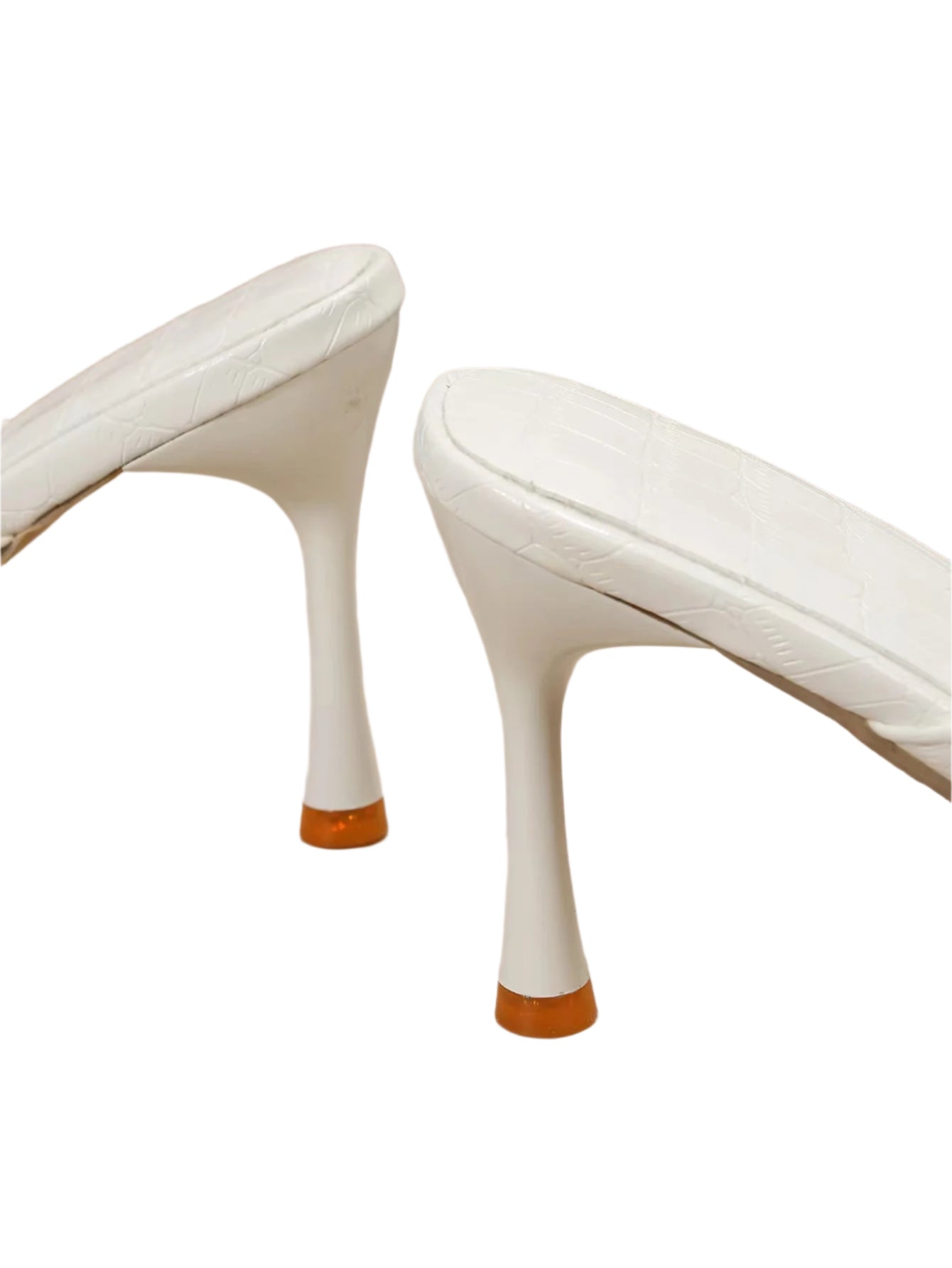 Square Toe High Heel Flip Flops