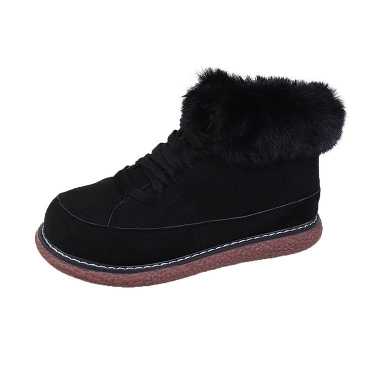 Lace up Low Top Platform Snow Boots