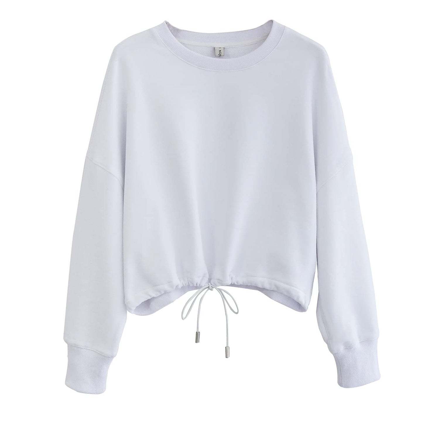 Crewneck Drawstring Bottom Sweatshirt