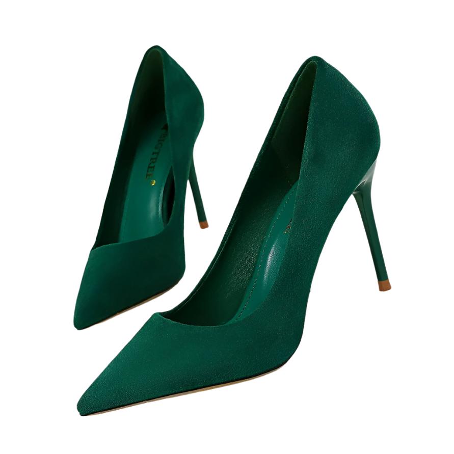 Suede Pointed Pumps