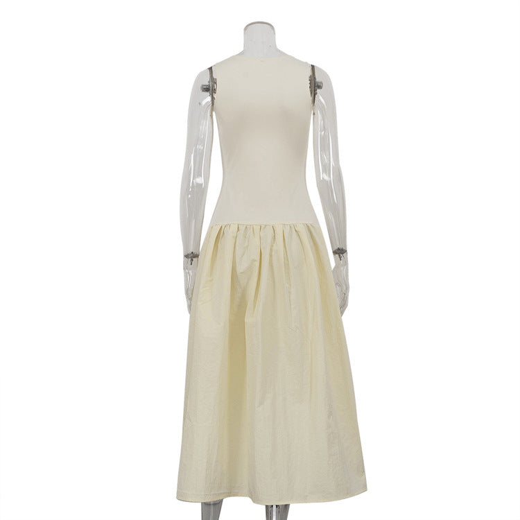 Drop Waist Sleeveless Maxi Dress