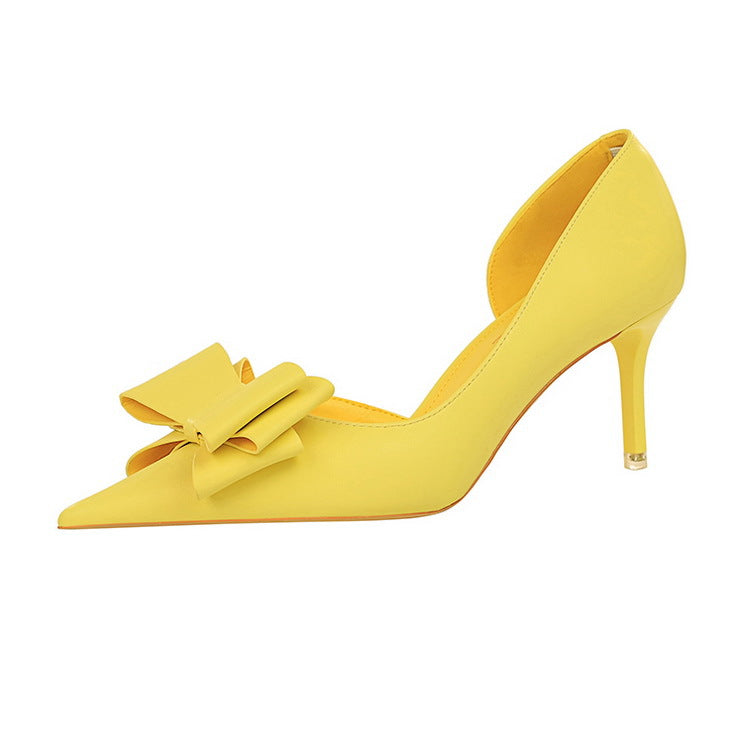 Bow Pointed Toe Pumps