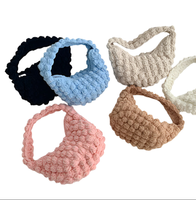Knitted Puff Shoulder Bag
