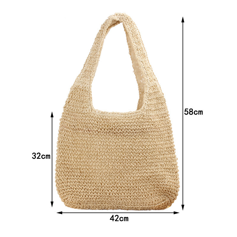 Woven Shoulder Beach Bag