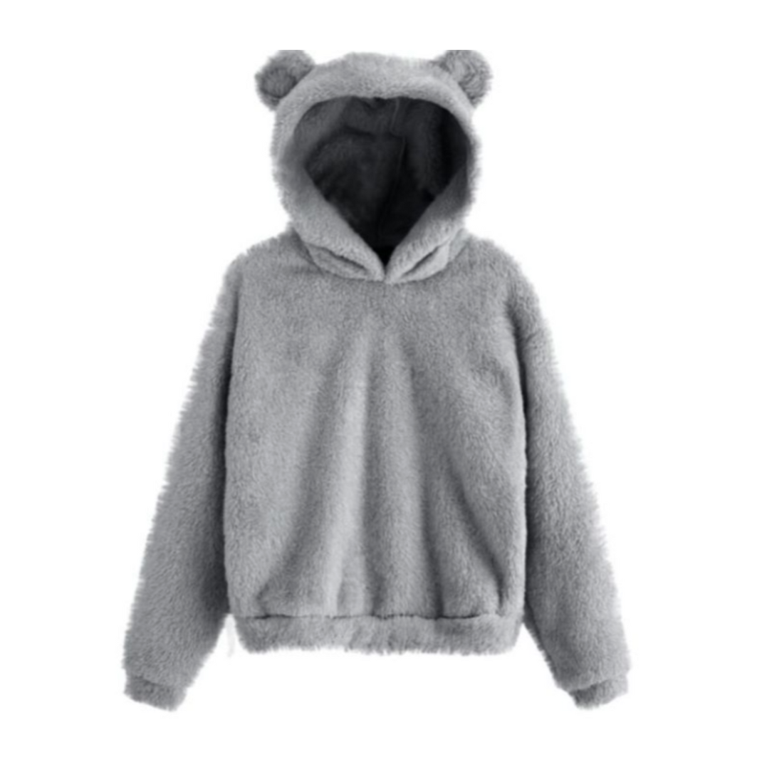 Bear Ear Furry Hoodie