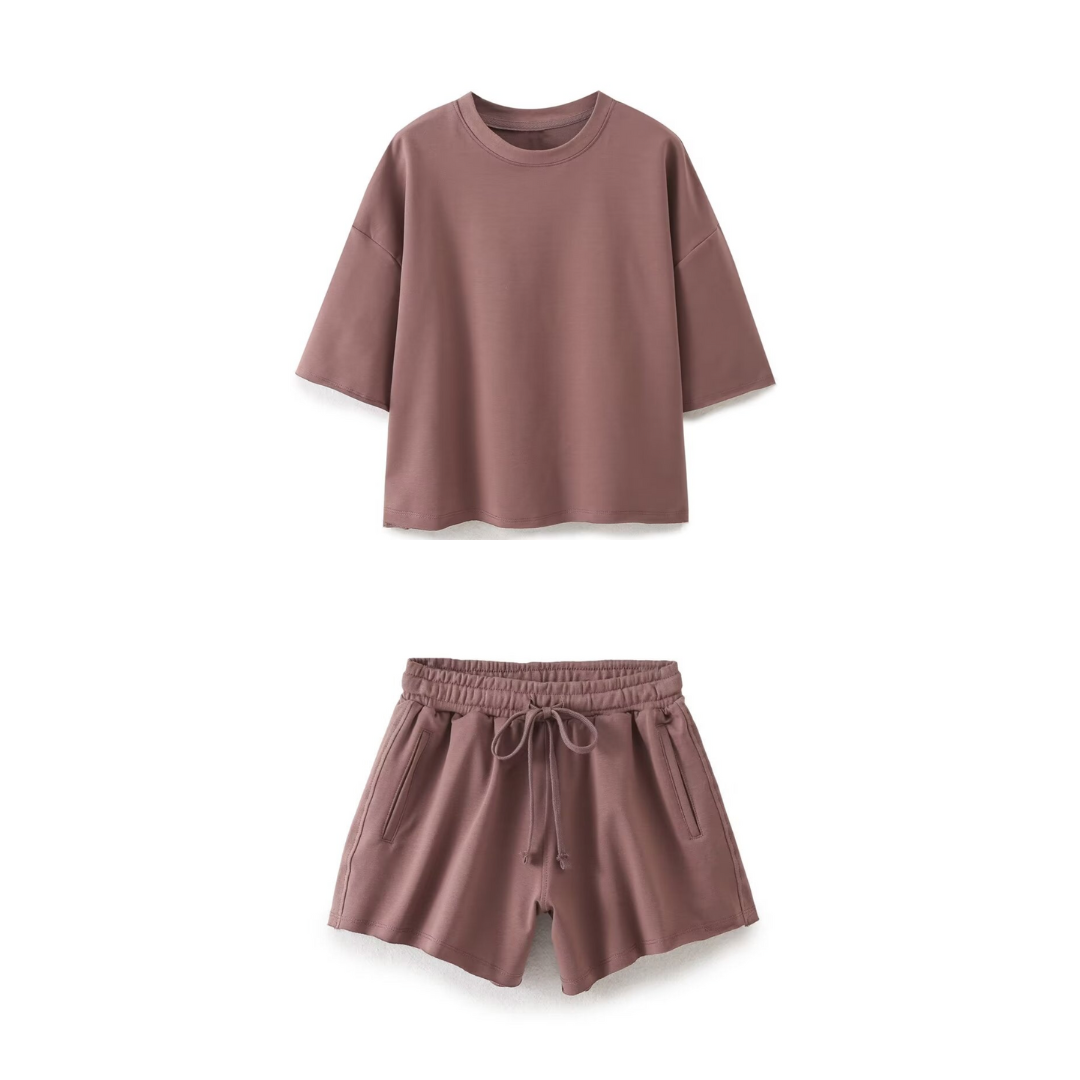 Crew Neck Tee and Matching Shorts