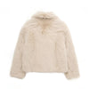 Large Collar Faux Fur Coat