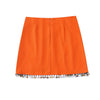Sequin Tassel Hem Mini Skirt