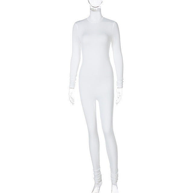 Turtleneck Long Sleeve Jumpsuit