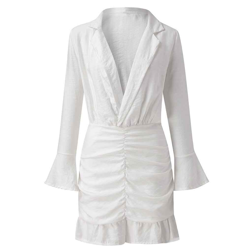 V Neck Fit-and-Flare Dress - Shop Style Shark Shop Style Shark V Neck Fit-and-Flare Dress - Shop Style Shark Shop Style Shark