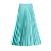 High Rise Pleated Maxi Skirt