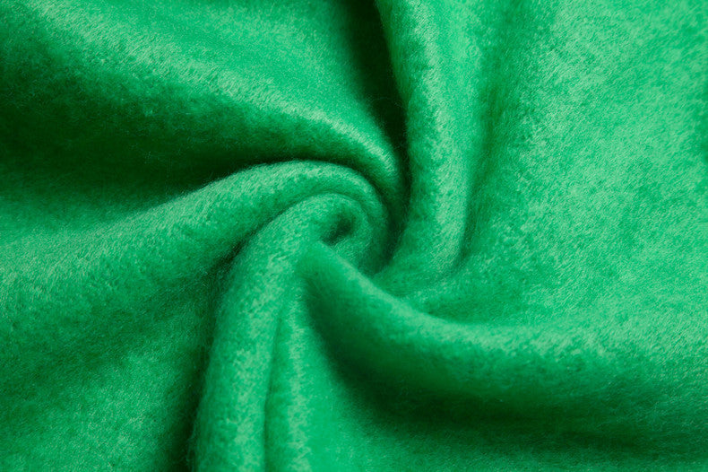 Knotted Fringe Trim Wide Scarf