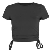  Drawstring Side Ruched Tee