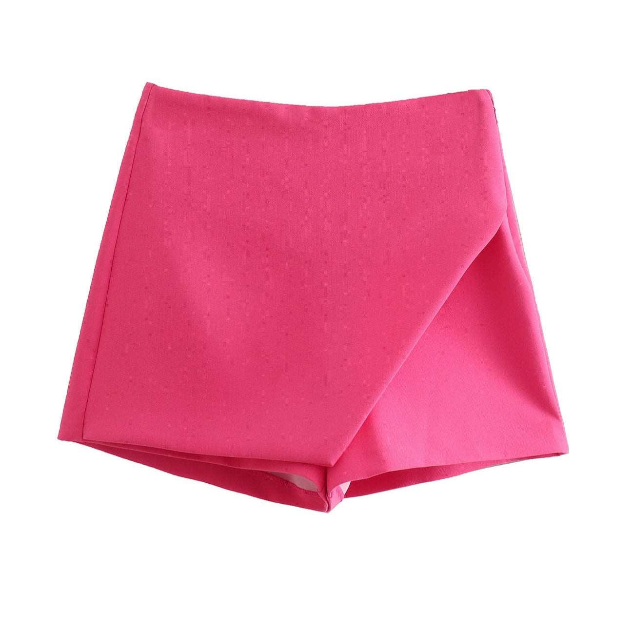 Asymmetric High Waist Skort