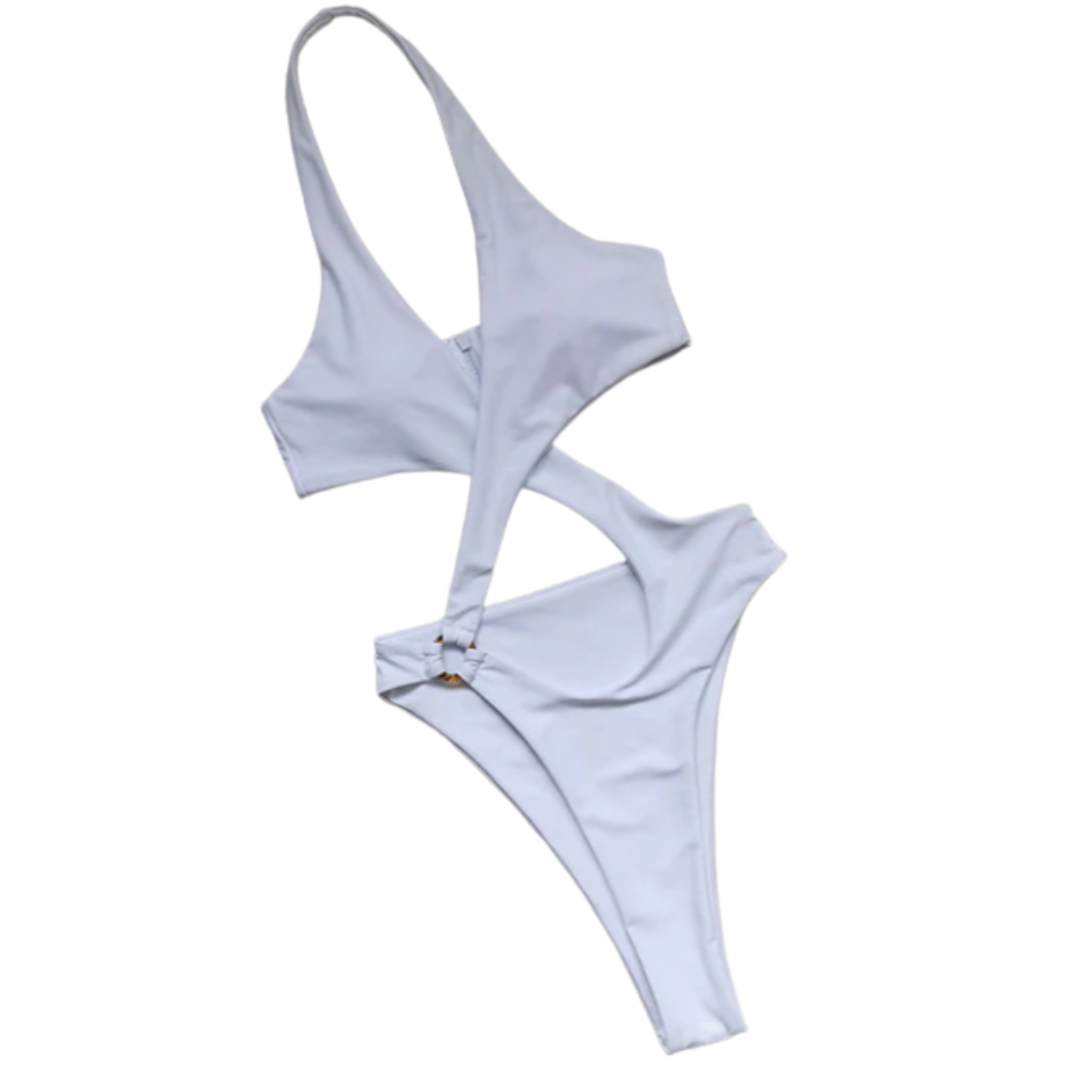 High Cut Halter Peek-A-Boo Monokini
