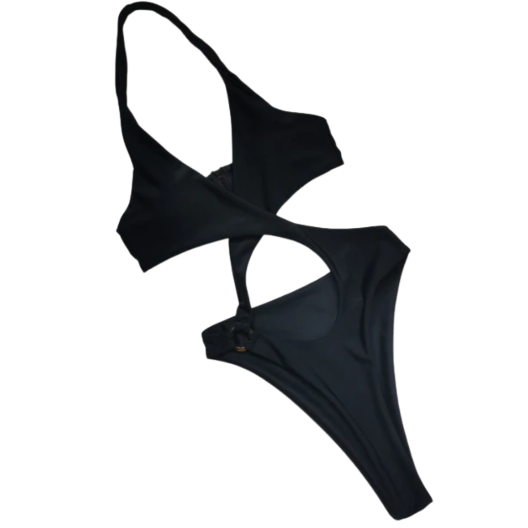 High Cut Halter Peek-A-Boo Monokini