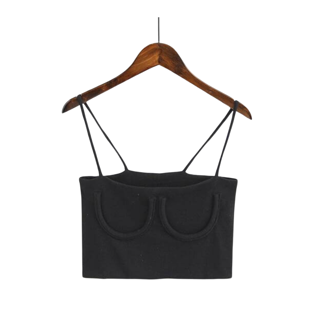 Crescent Moon Slash Knit Cami