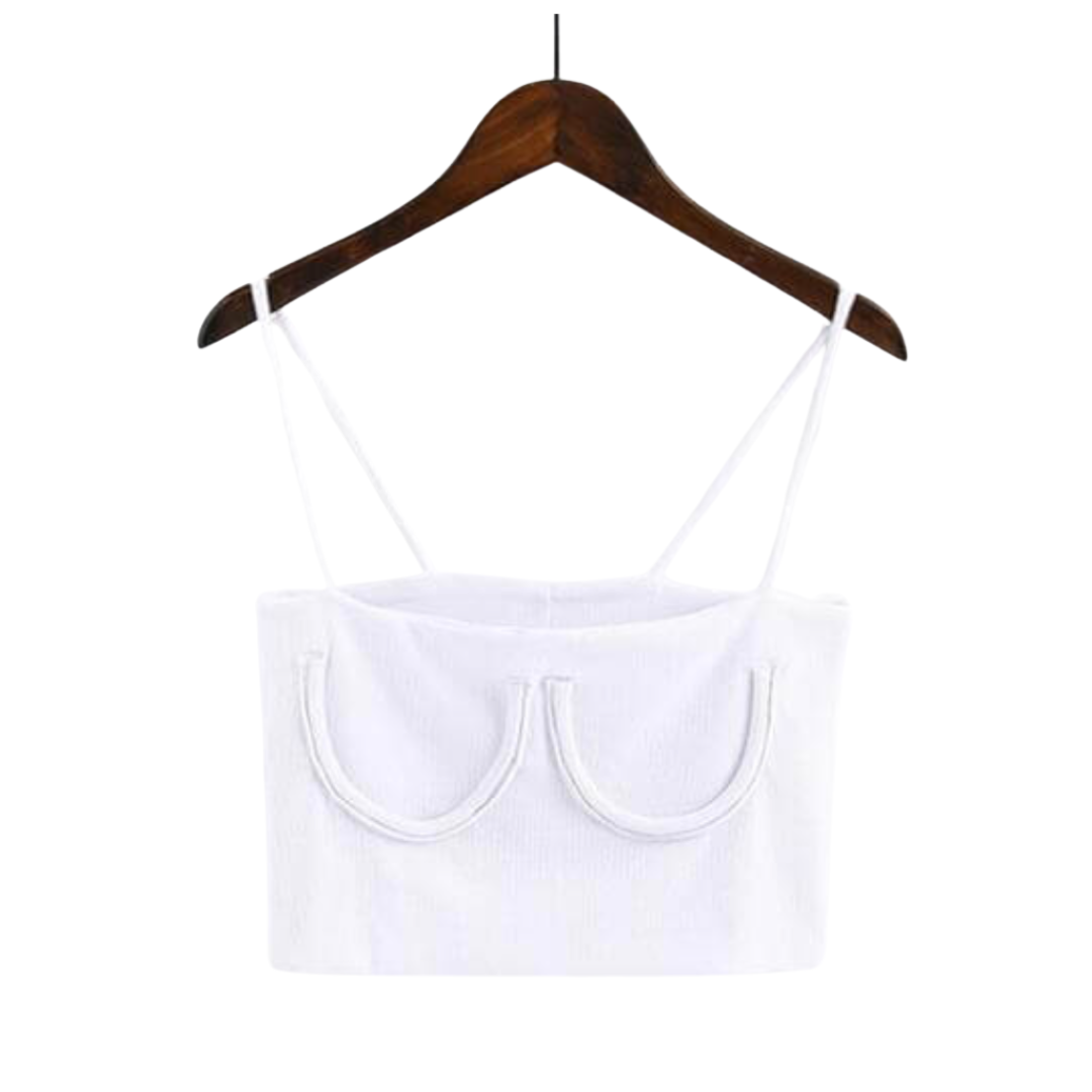 Crescent Moon Slash Knit Cami