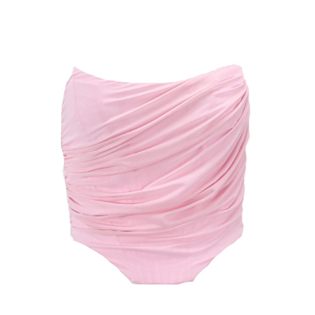 Mesh Overlay Bustier Top