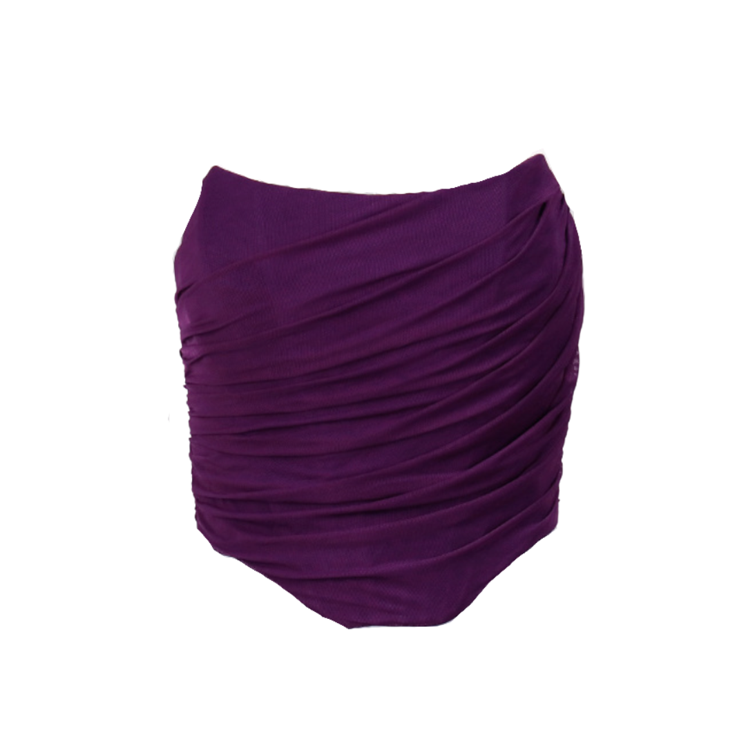 Mesh Overlay Bustier Top