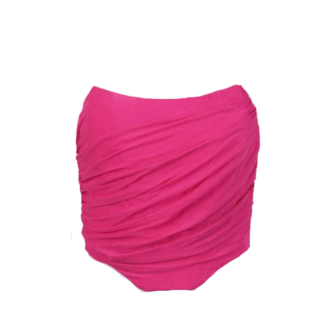 Mesh Overlay Bustier Top