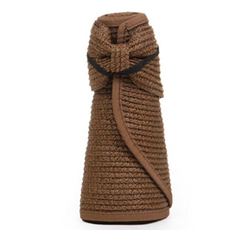 Wide Brim Straw Visor