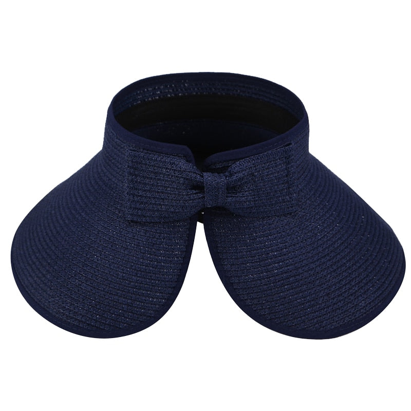Wide Brim Straw Visor