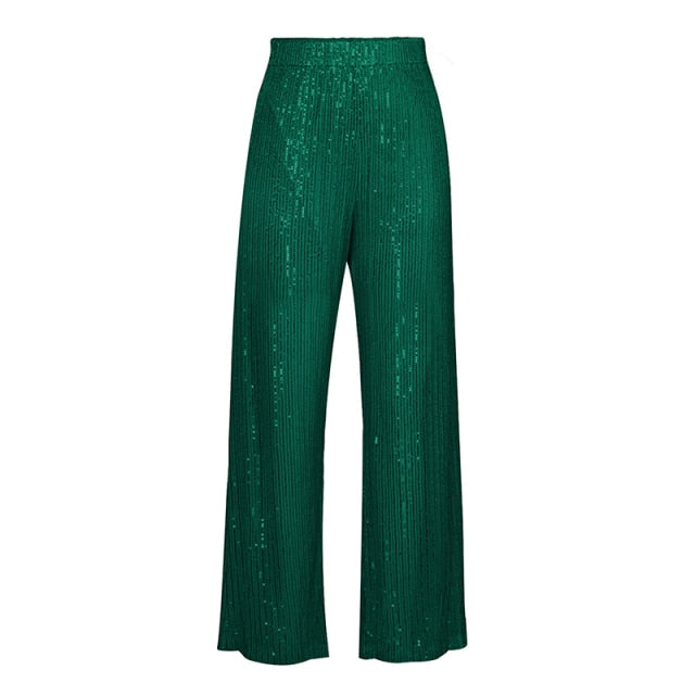 Sequin Three-Piece Pantsuit